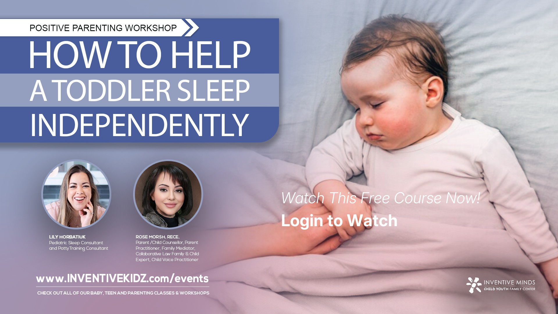How to Help a Toddler Sleep Independently Watermarked Image